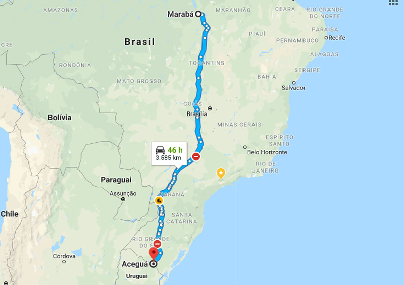 Trânsito Agora na  Rodovia Transbrasiliana BR 153