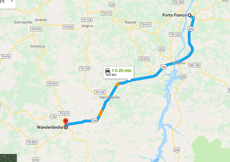 Trânsito Agora na Rodovia Belém Brasília BR 226