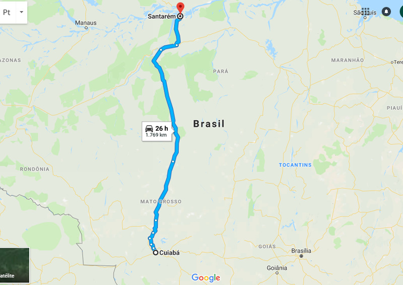 Trânsito Agora na Rodovia Cuiabá-Santarém BR 163