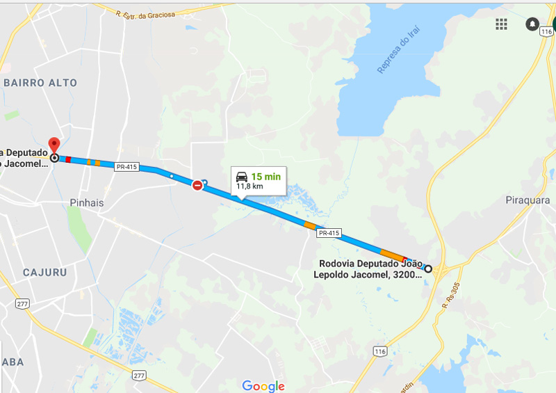Trânsito Agora na Rodovia Deputado João Leopoldo Jacomel PR 415