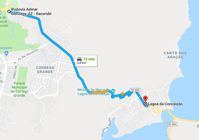 Trânsito Agora na Rodovia Admar Gonzaga SC 404 Trânsito Agora na Rodovia Admar Gonzaga SC 404