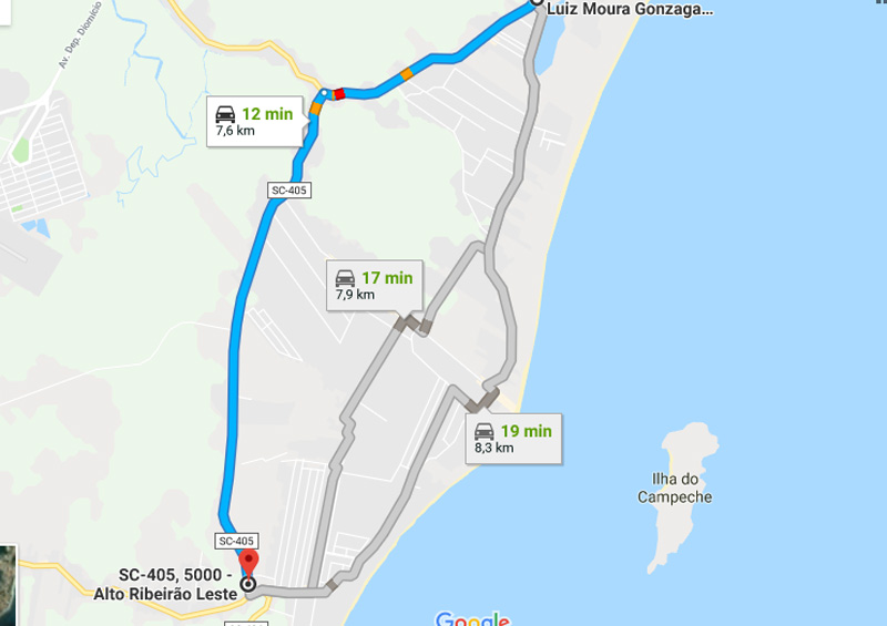 Trânsito Agora na Rodovia Francisco Magno Vieira SC 405