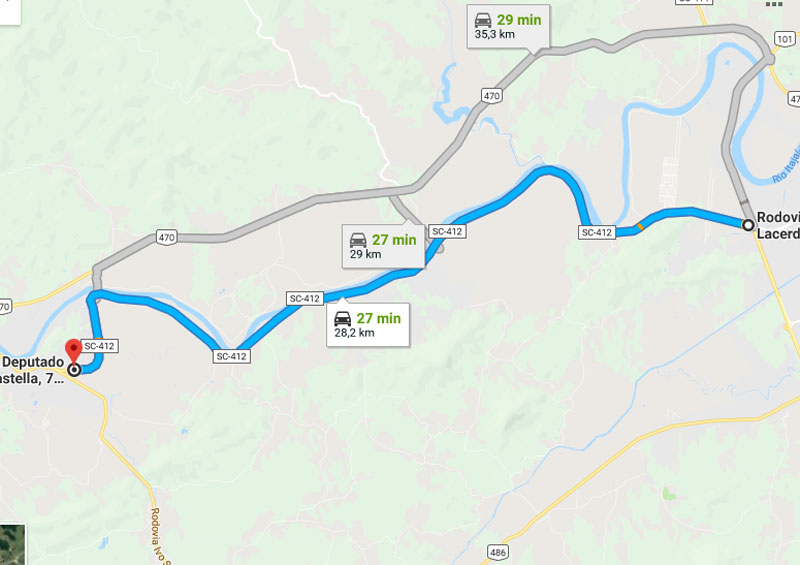 Trânsito Agora na Rodovia Jorge Lacerda SC 412
