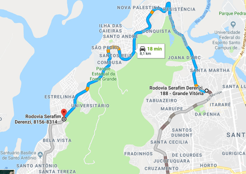 Trânsito Agora na Rodovia Serafim Derenzi