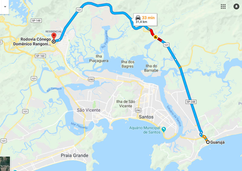 Trânsito Agora na Rodovia Cônego Domênico Rangoni SP 055