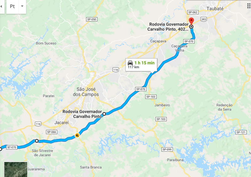 Trânsito Agora na Rodovia Governador Carvalho Pinto SP 70