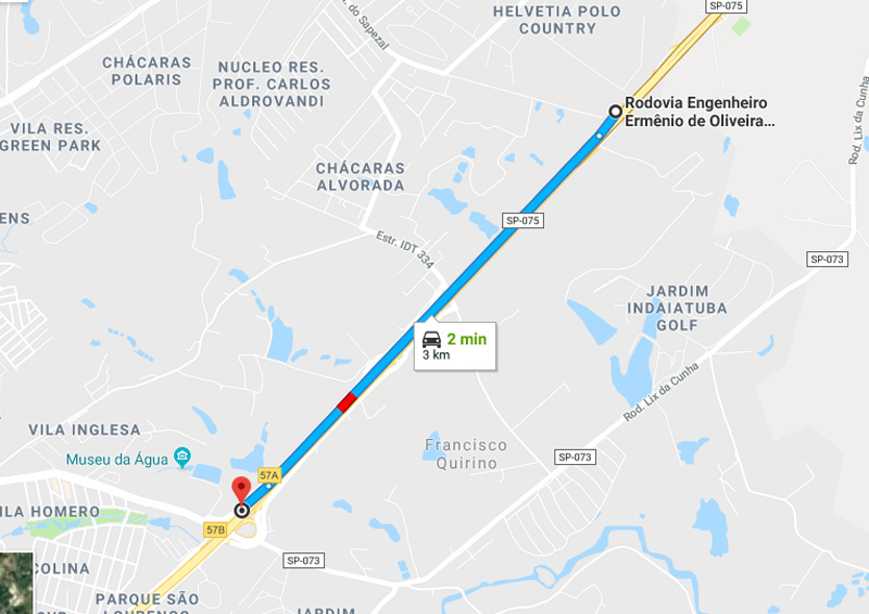 Trânsito Agora na Rodovia Engenheiro Ermênio de Oliveira Penteado SP 075