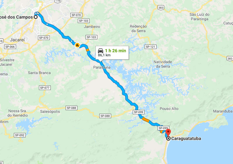 Trânsito Agora na Rodovia dos Tamoios SP 99 Trânsito Agora na Rodovia dos Tamoios SP 99