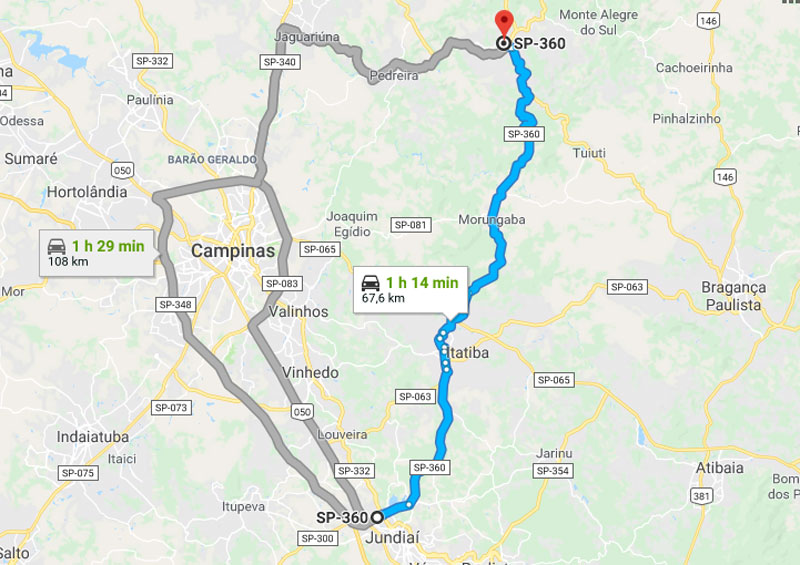 Trânsito Rodovia Engenheiro Constâncio Cintra SP 360