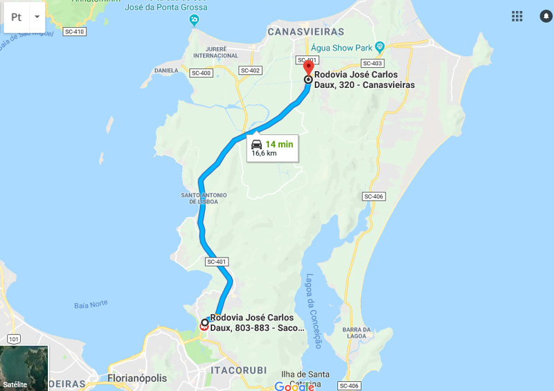 Trânsito Agora na Rodovia José Carlos Daux SC 401