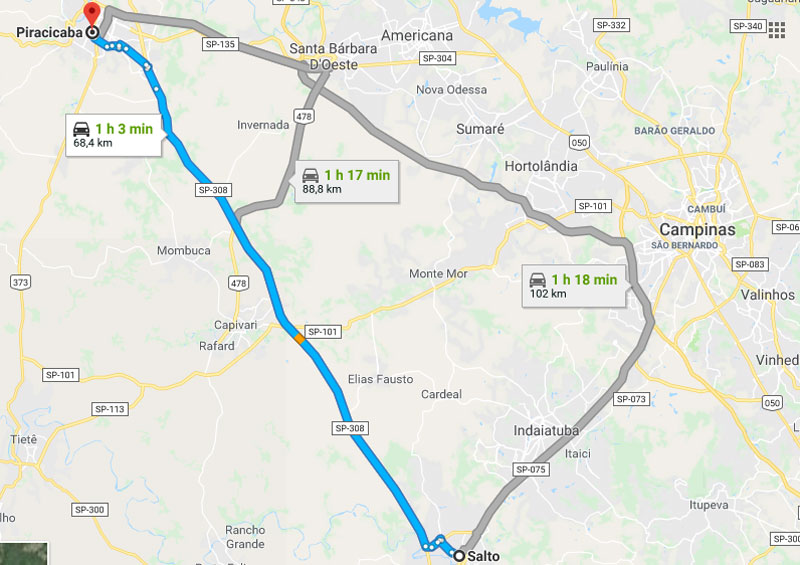 Trânsito Agora na Rodovia do Açúcar SP 308